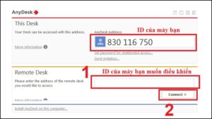 Cách điều khiển máy tính bằng phần mềm Anydesk