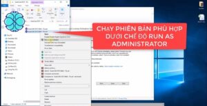 Chạy phần mềm ở chế độ "Run as administrator"