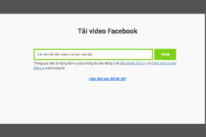 Sử dụng Savefrom.net download video trên Facebook