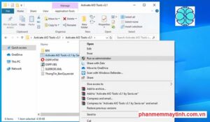 Chạy phần mềm AIO Tools bằng quyền quản trị
