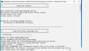 Active Windows/Office thành công với AIO Activation Tool