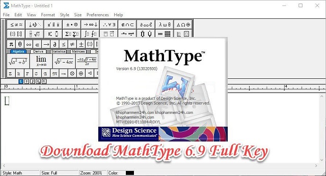 Tải MathType 6.9 Full Crack Miễn Phí