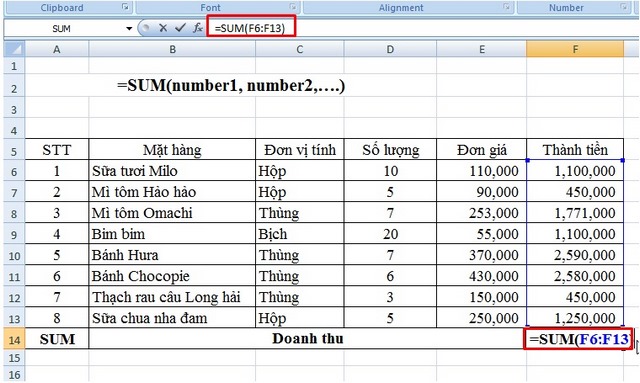 Tổng Hợp Các Hàm Cơ Bản Trong Excel Hay Dùng Nhất