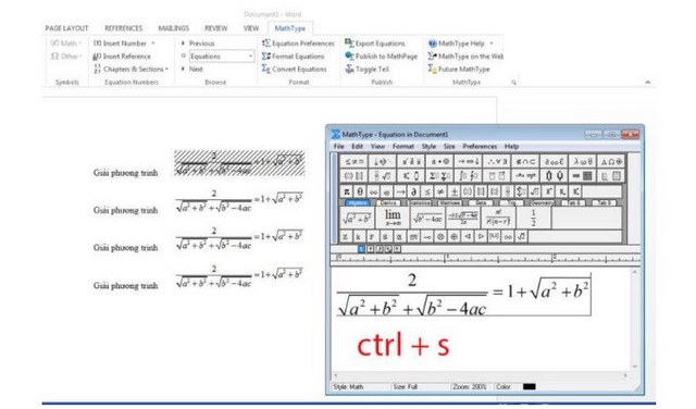 Tổng hợp các lỗi Mathtype thường gặp trong word 2010