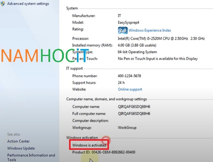 Cách Active Win 7 Pro