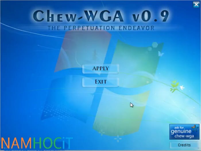 Tải Chew WGA v0.9 Crack Win 7 Vĩnh Viễn