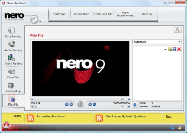 Tải Nero 9.0 full Crack