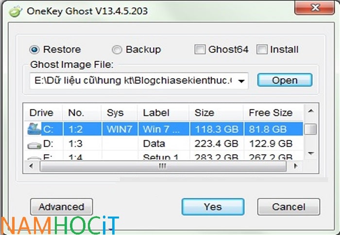 Tải Onekey Ghost Win 11, 10, 8, 7,XP Tốt Nhất