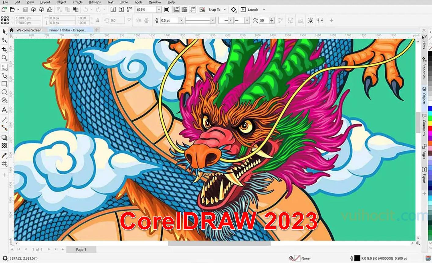 Tải CorelDRAW 2023 Full tính năng vĩnh viễn ổn định