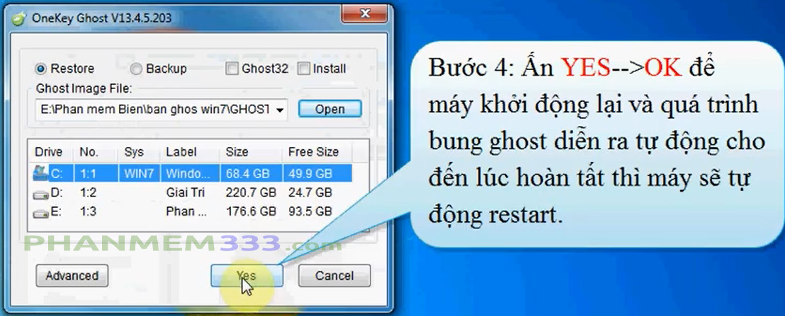 Tải Onekey Ghost mới nhất 2023 cho Win 7, Win 10