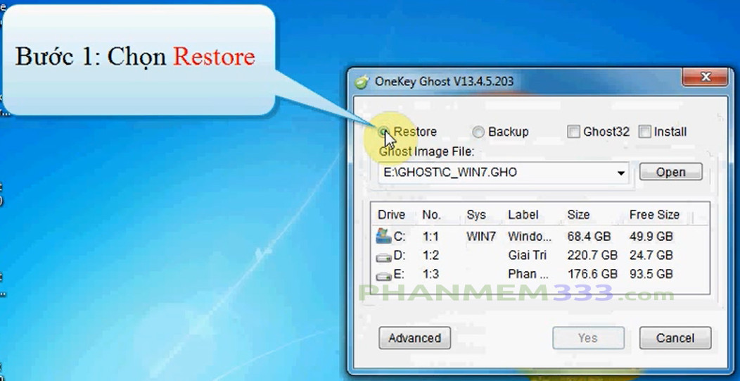 Tải Onekey Ghost mới nhất 2023 cho Win 7, Win 10