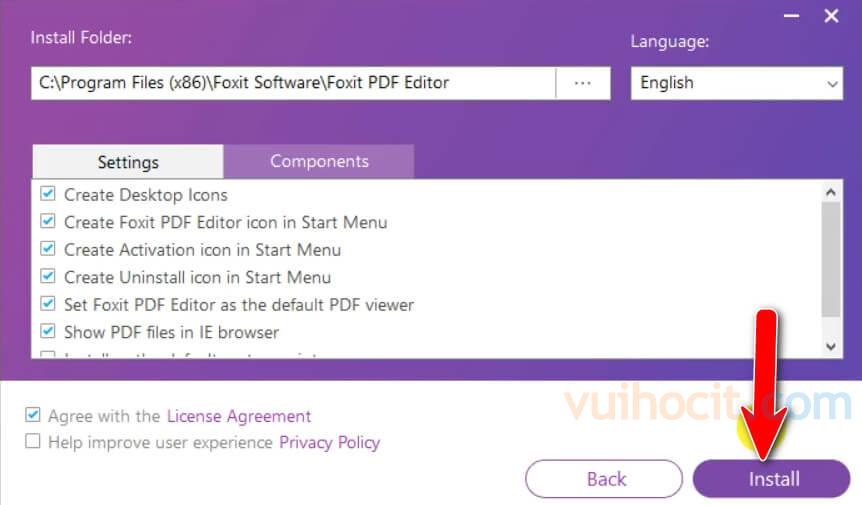 Tải và cài Foxit PDF Editor Pro Full bản quyền