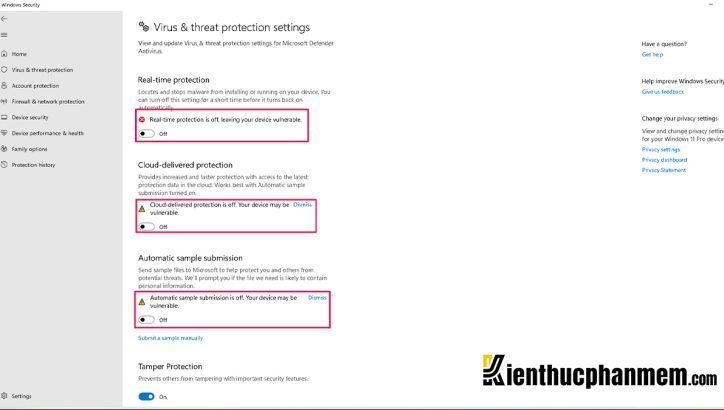10 cách tắt Windows Security trên Win 11 thành công 100%